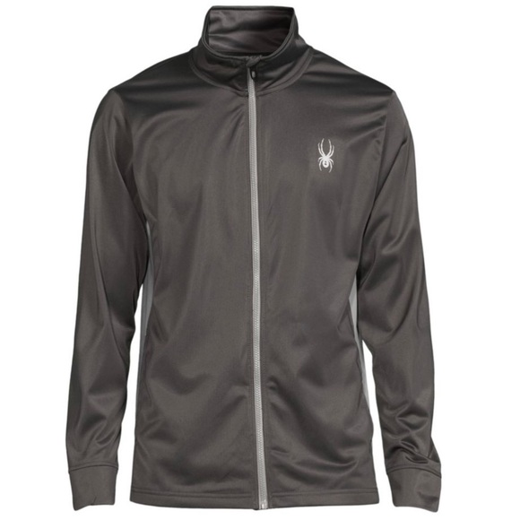 Spyder Full Zip Track Jacket - Polar Gray - Men's Size Small - Picture 1 of 11